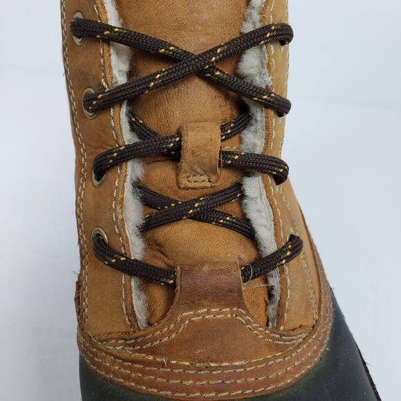 Cole Haan Air Vail Mens Size 10.5 Tan Brown Leather Waterproof Winter Boots - Picture 9 of 12